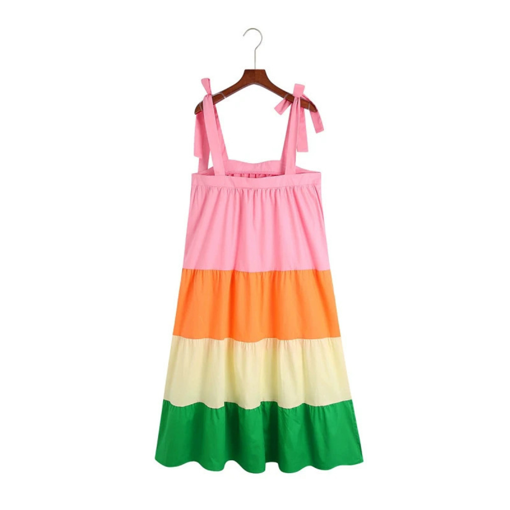 Spring Colorblock Cami Dress - Picture 2 of 5